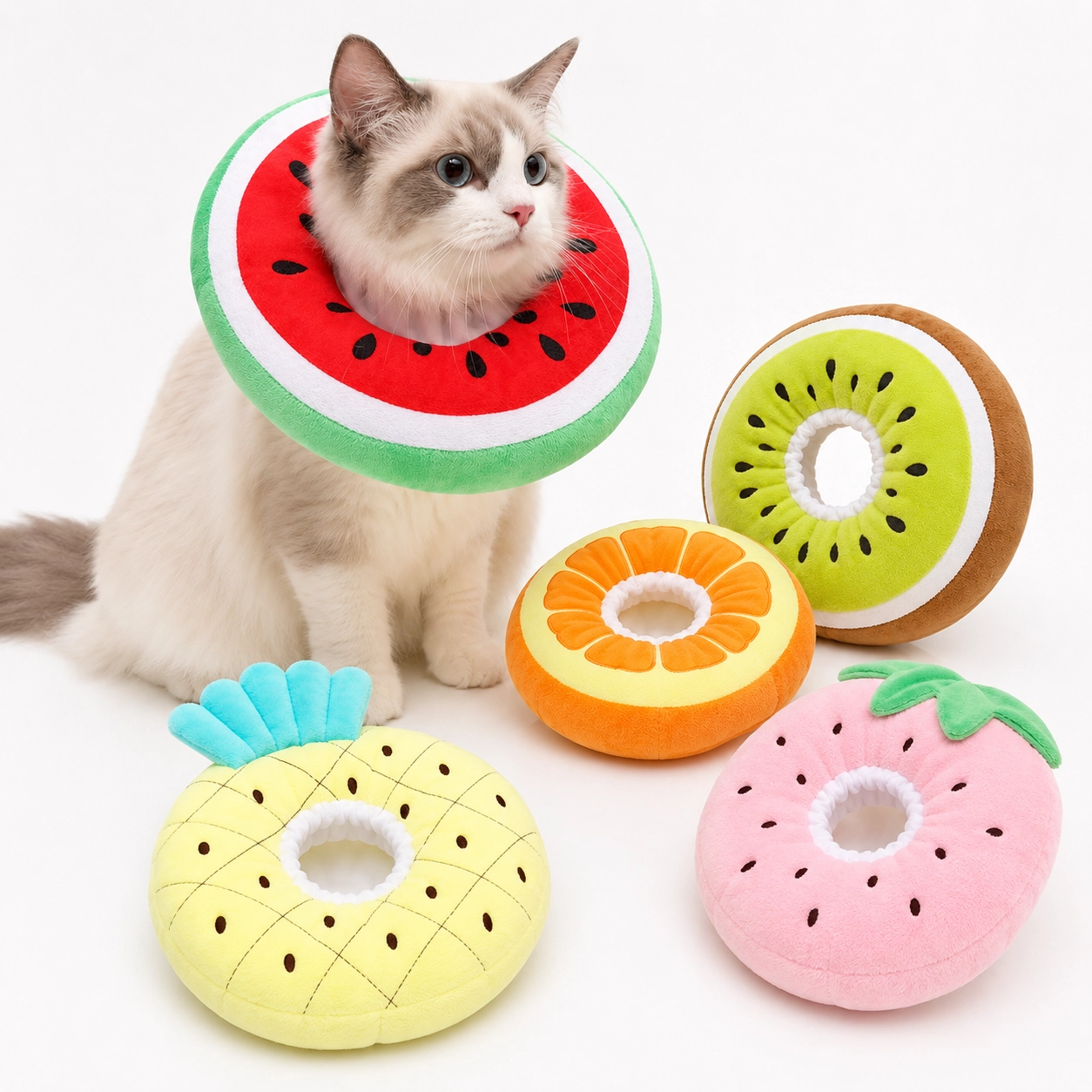 Cat Recovery Collar – Fruit Soft Cone