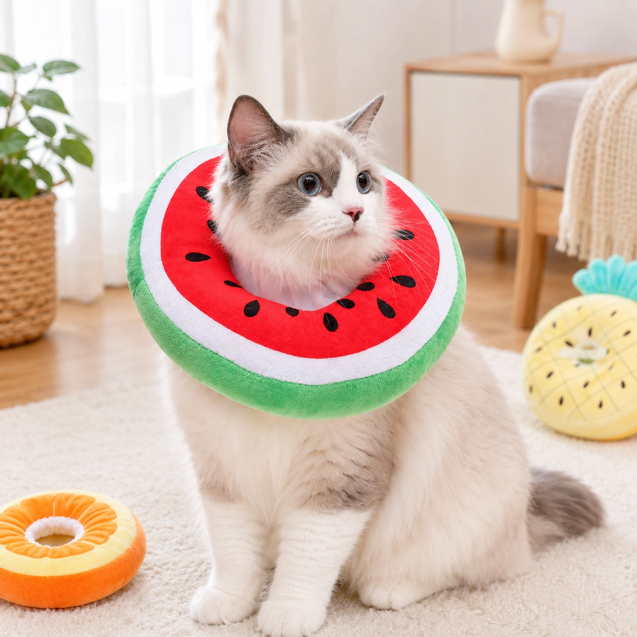 Cat Recovery Collar – Fruit Soft Cone