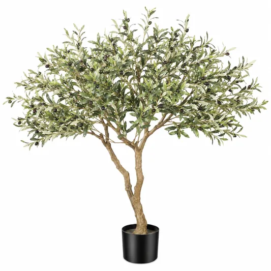 Árbol de Olivo Artificial Decorativo con Maceta 180 cm Verde-arkmivelo