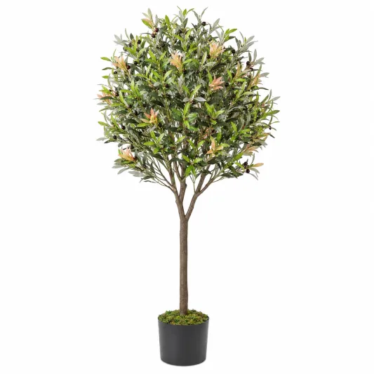 Árbol artificial de olivo con maceta 180 cm verde-arkmivelo