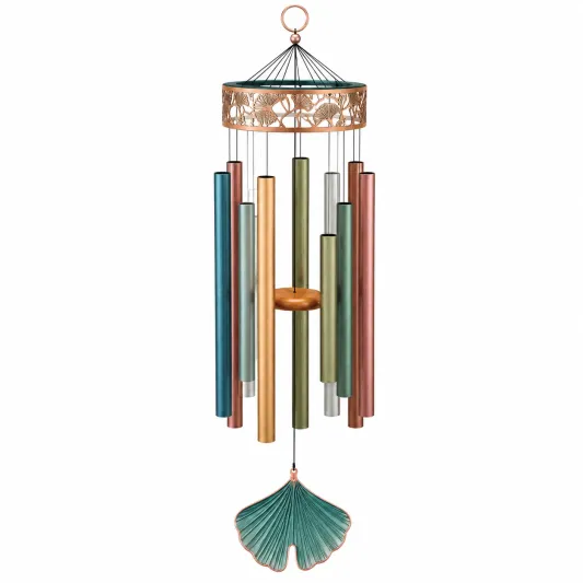 Campana de Viento Multicolor Decorativa de Tubos Metálicos 80cm-arkmivelo