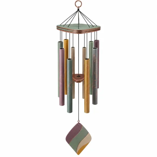 Campana de Viento Multicolor con Diseño Elegante, Longitud 77 cm-arkmivelo