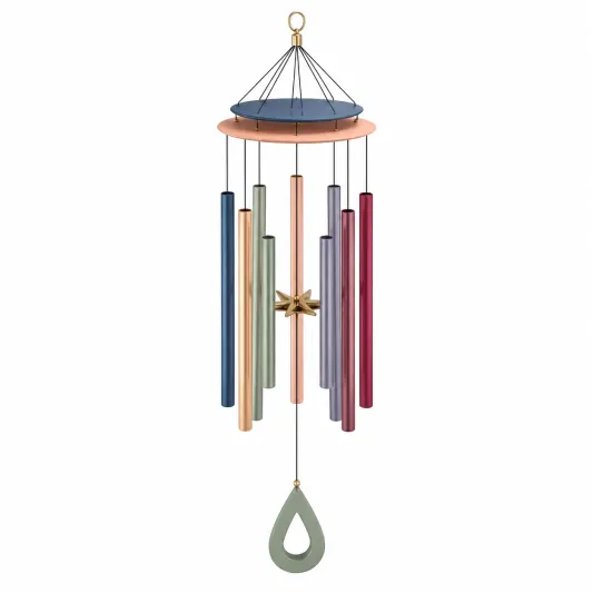 Carrillón de Viento Multicolor de 70 cm para Decoración Exterior e Interior-arkmivelo