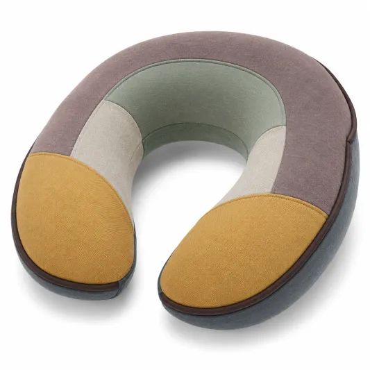 Almohada de Viaje en Forma de U Multicolor Ergonómica-lornavika
