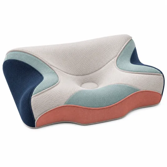 Almohada ergonómica multicolor para soporte óptimo-lornavika