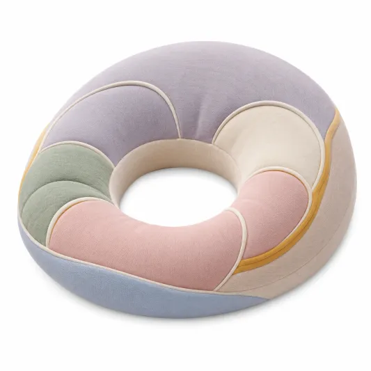 Cojín Circular Multicolor para Soporte y Comodidad-lornavika