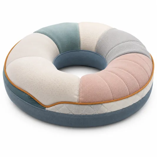 Cojín de Soporte Redondo Ergonómico Multicolor 45cm-lornavika