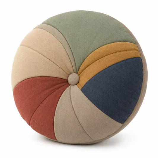Cojín Redondo Decorativo Multicolor-lornavika