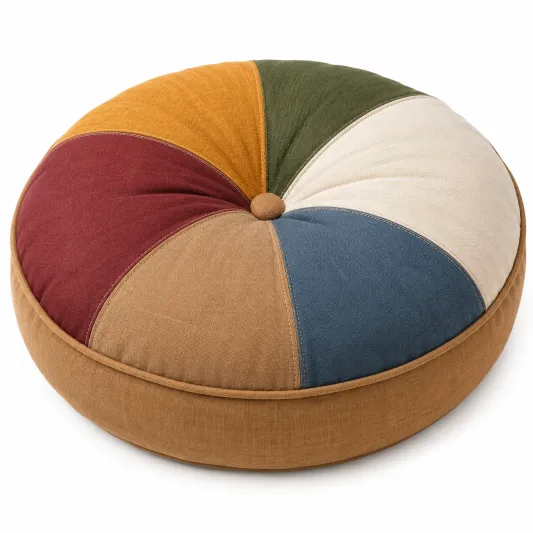 Cojín Redondo Multicolor 50cm-lornavika