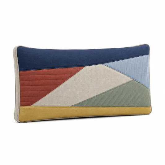 Cojín Decorativo Geométrico Multicolor 50x30 cm-lornavika