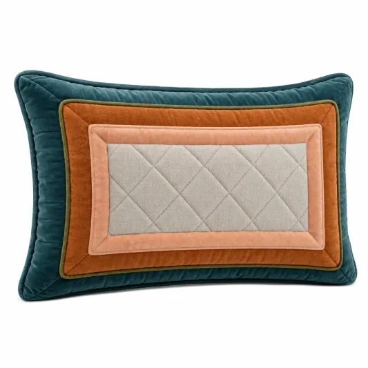 Cojín decorativo multicolor 50x30 cm-lornavika