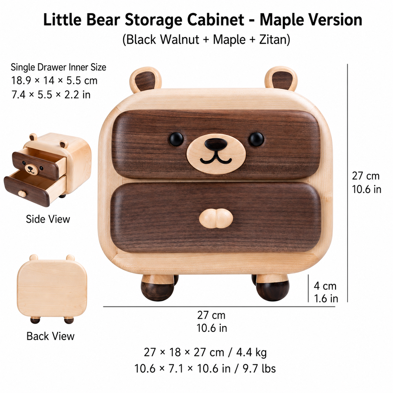 CRAFTSMM | Little Bear Storage Cabinet - Maple Version