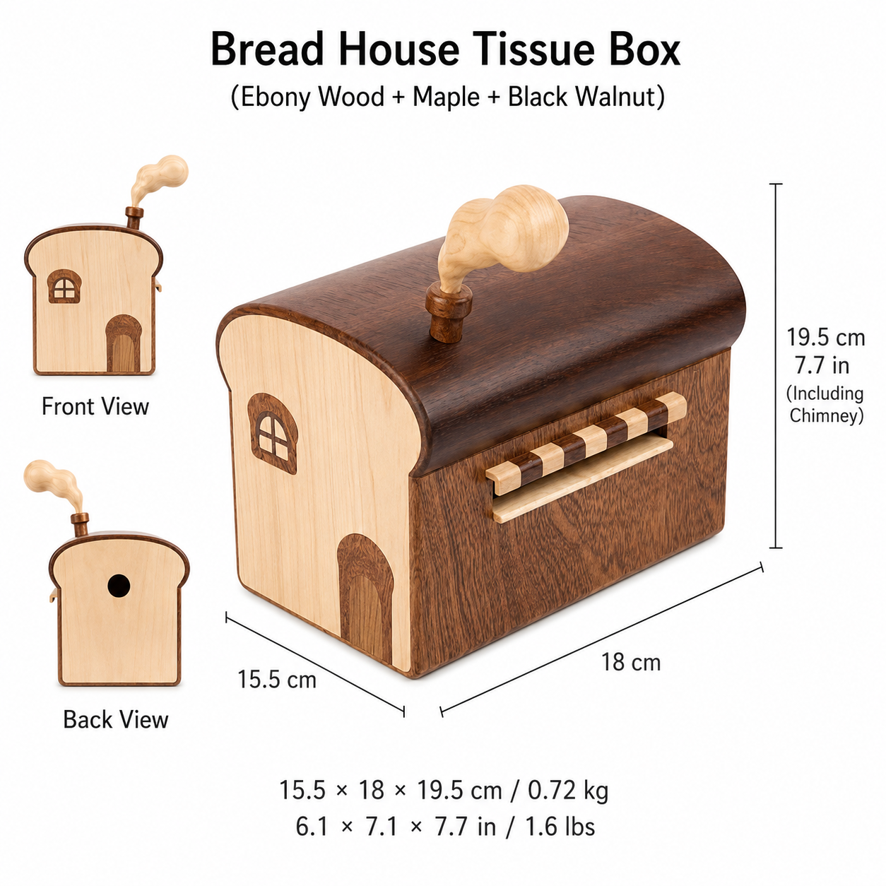 CRAFTSMM | Bread House Tissue Box
