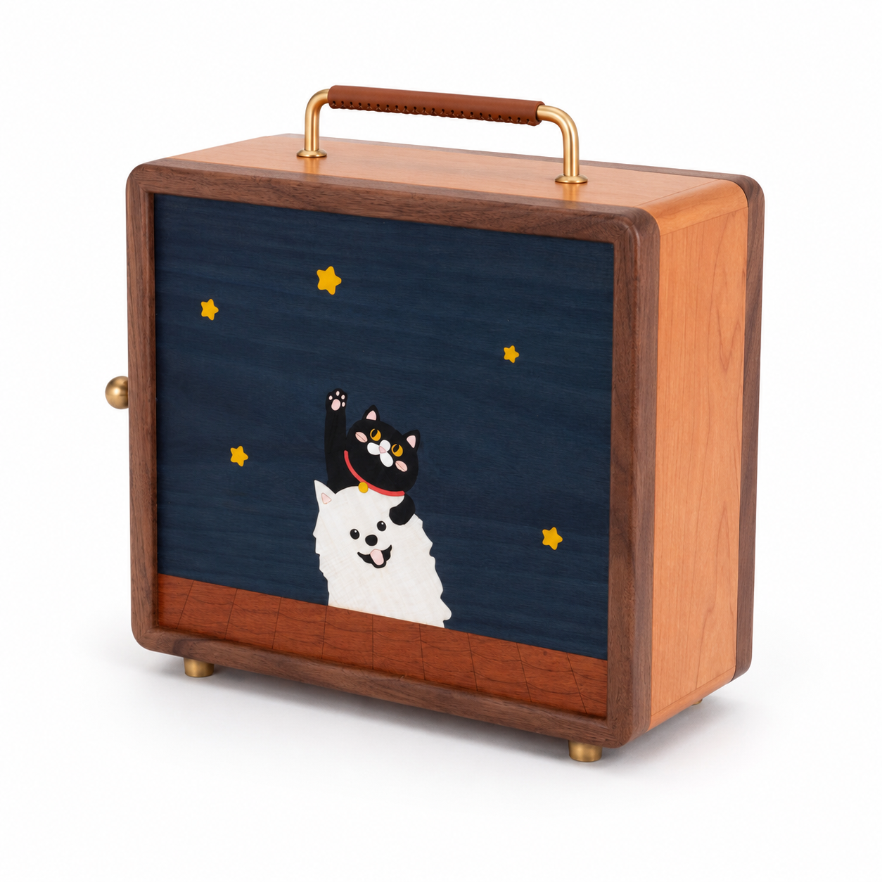 CRAFTSMM | Confession Jewelry Box - Star-Picking Cat