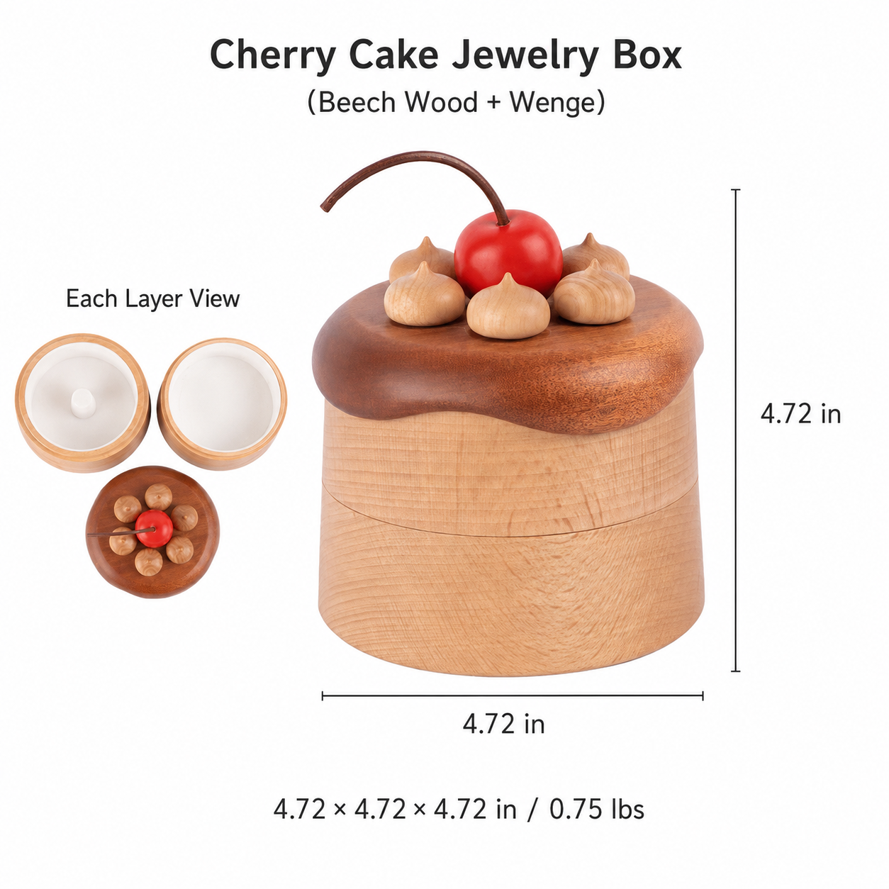CRAFTSMM | Cherry Cake Jewelry Box