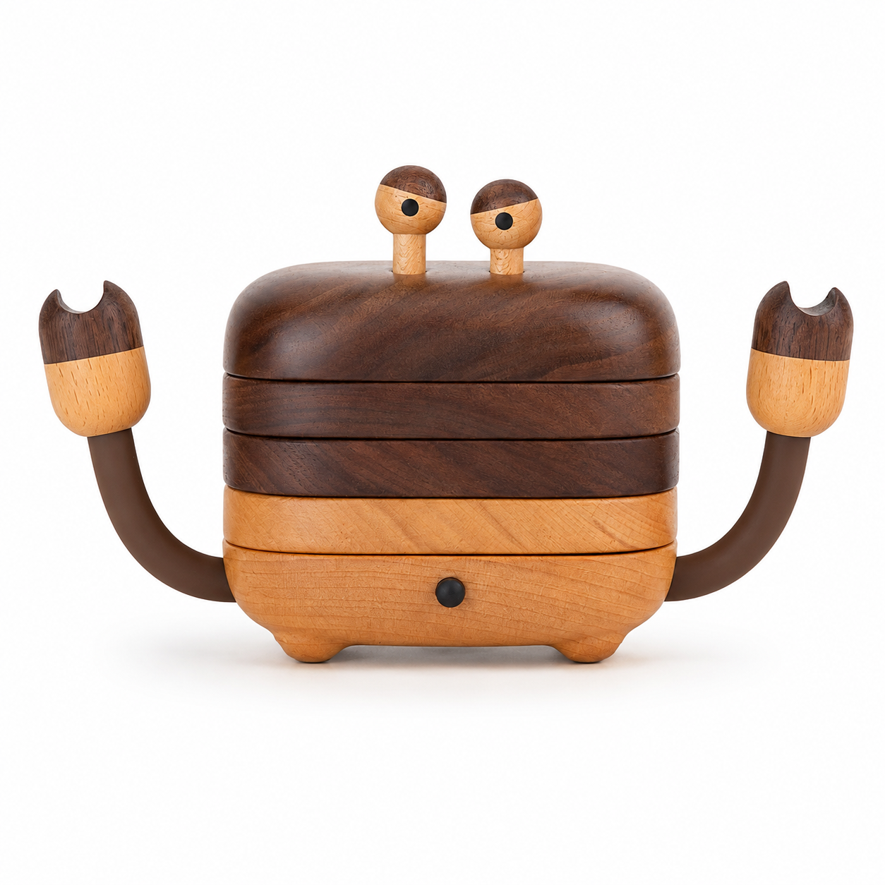 CRAFTSMM | Crab Coaster - Black Walnut Wood