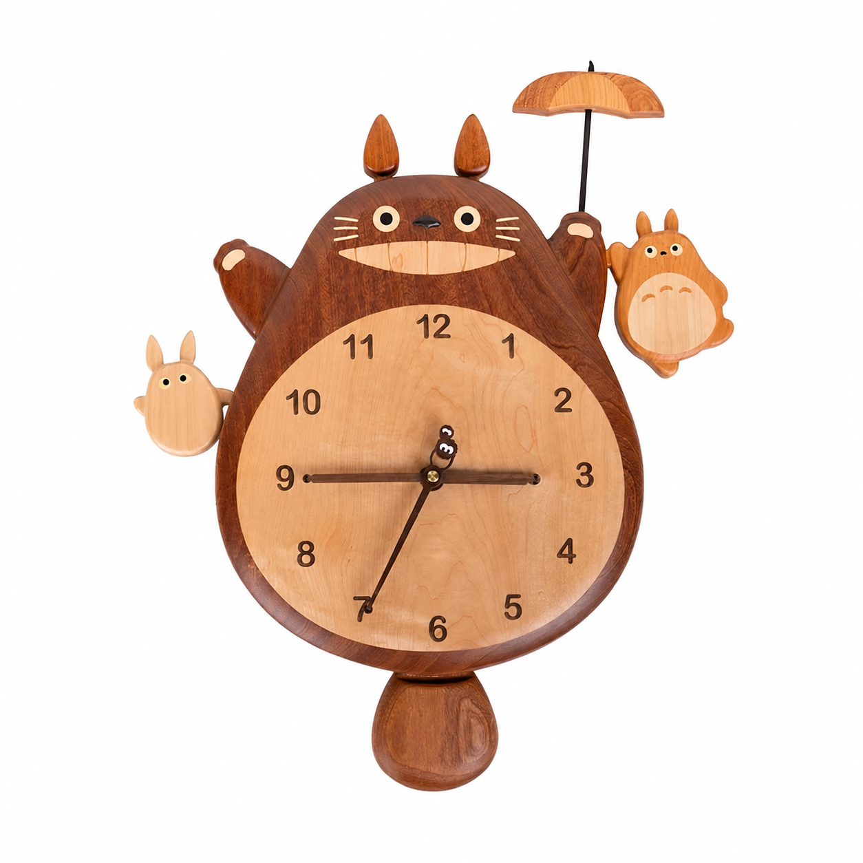 Umbrella Totoro Wall Clock