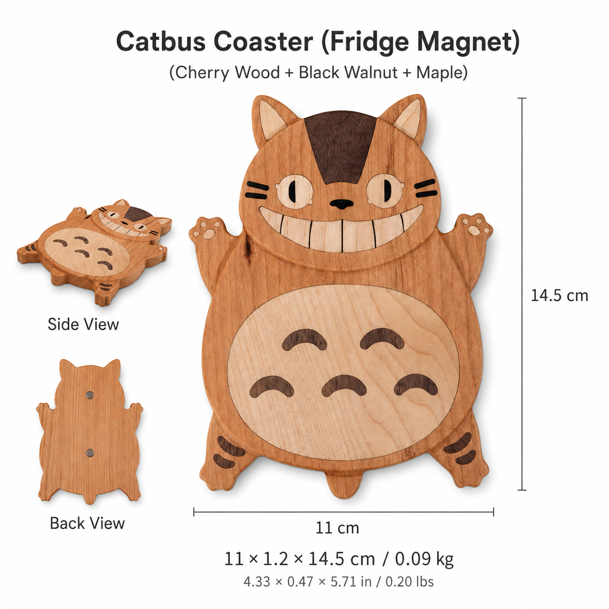 CRAFTSMM | Catbus Coaster & Fridge Magnet