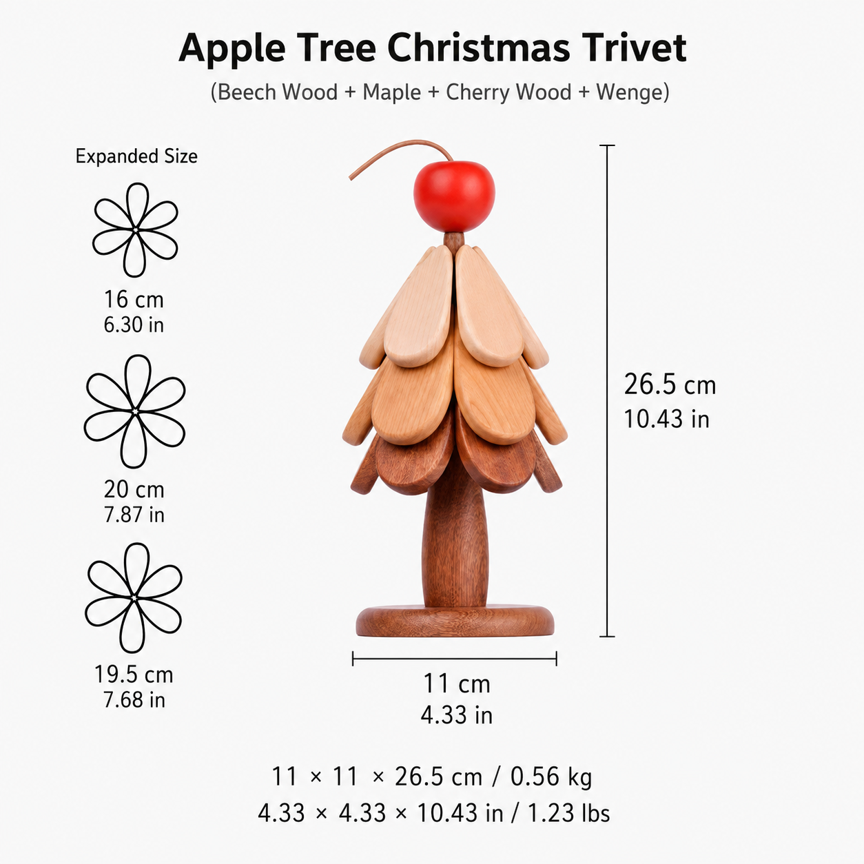 CRAFTSMM | Apple Tree Christmas Trivet