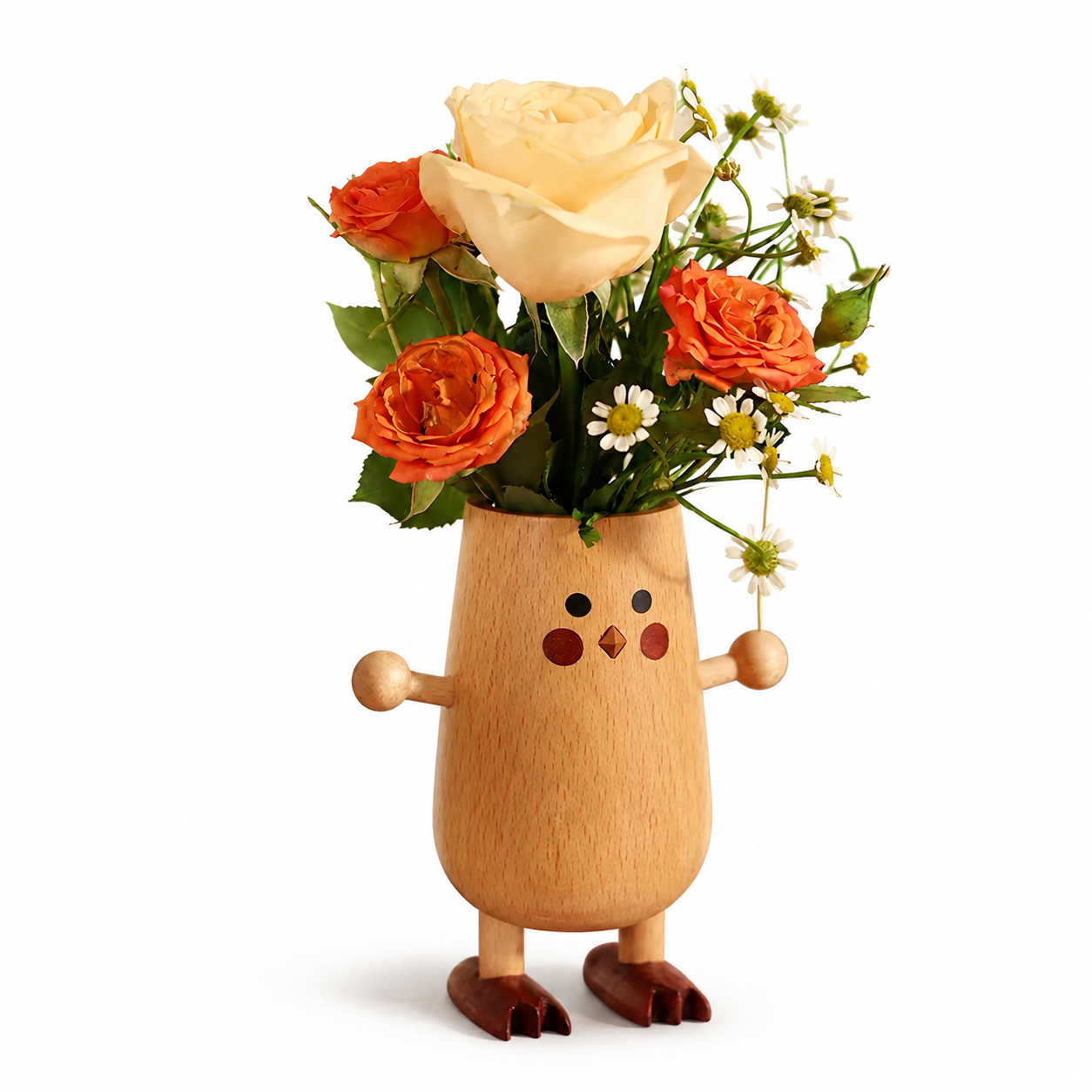 CRAFTSMM | Little Chick Wooden Vase