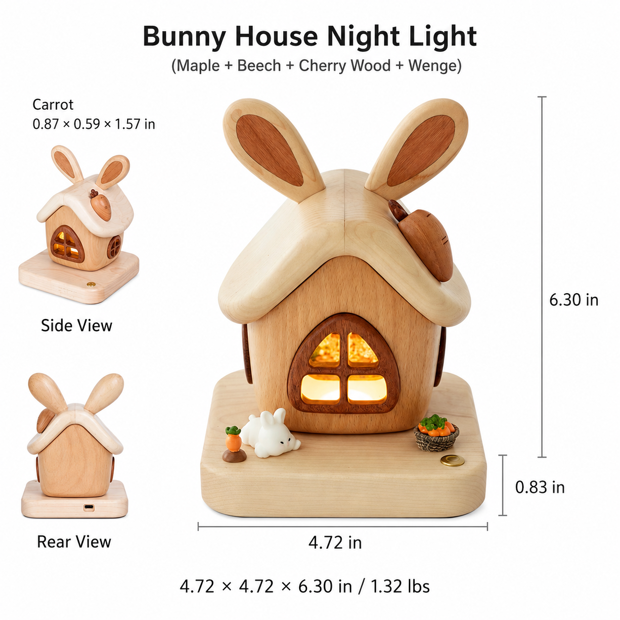 CRAFTSMM | Bunny House Night Light