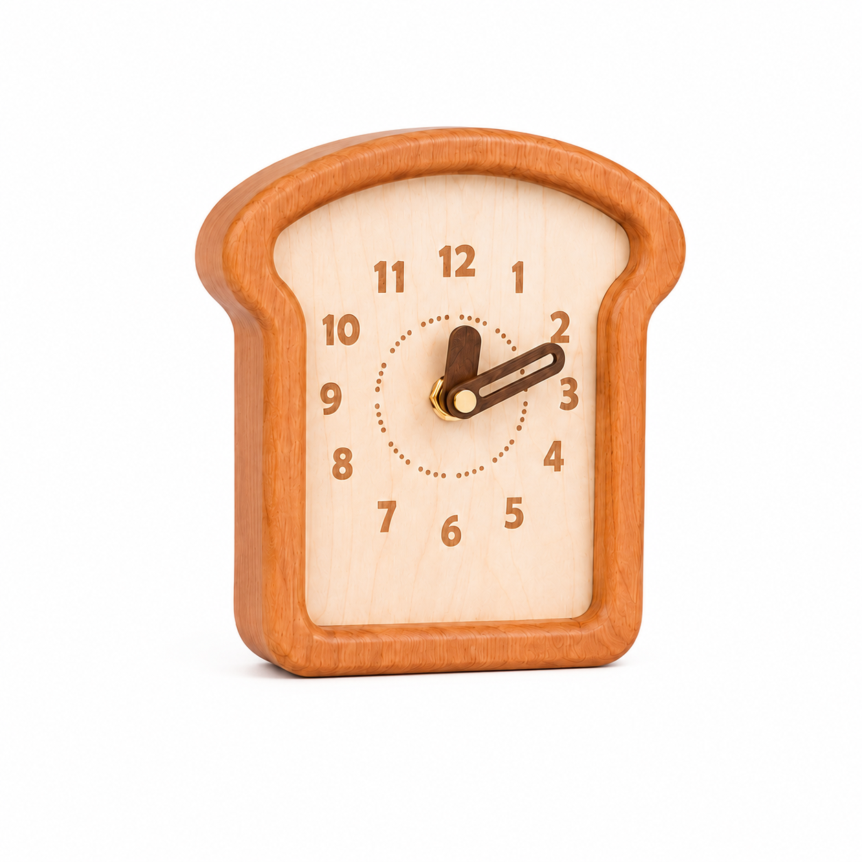 Butter Toast Wooden Clock