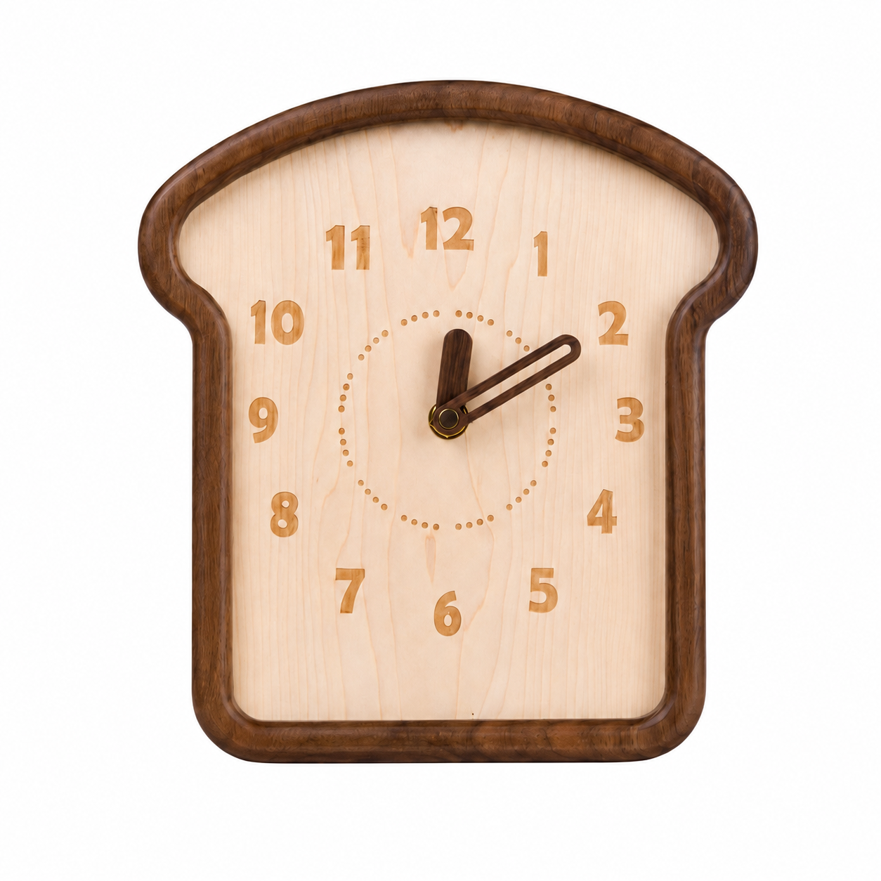 Chocolate Toast Wooden Clock-Large