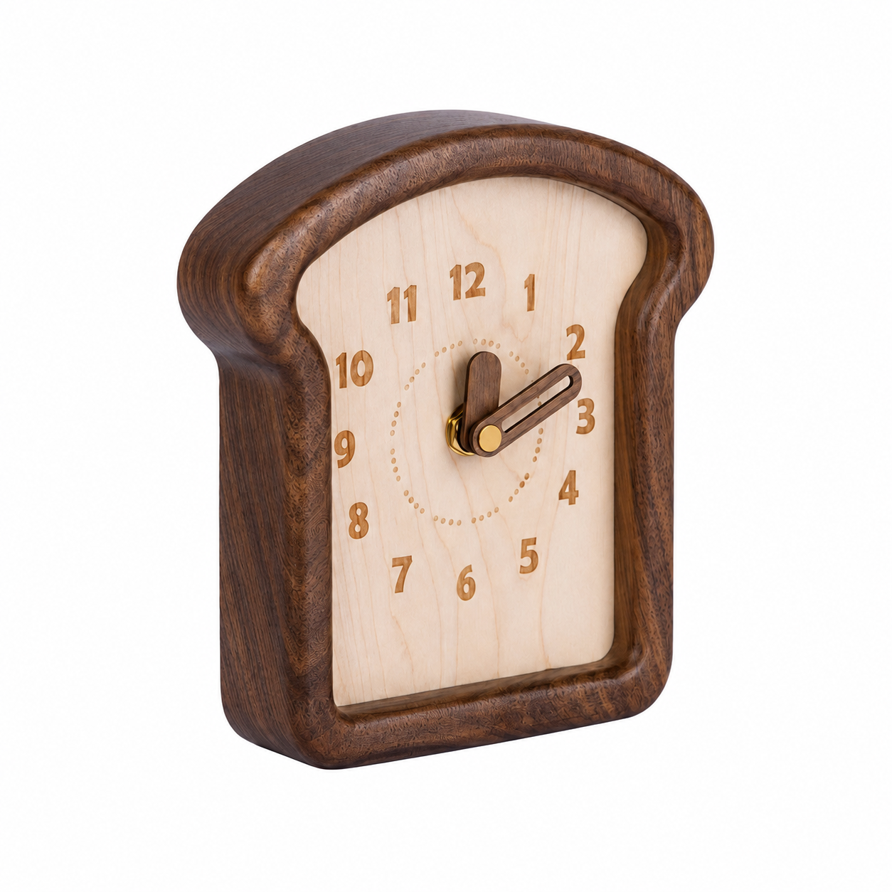 Chocolate Toast Wooden Clock