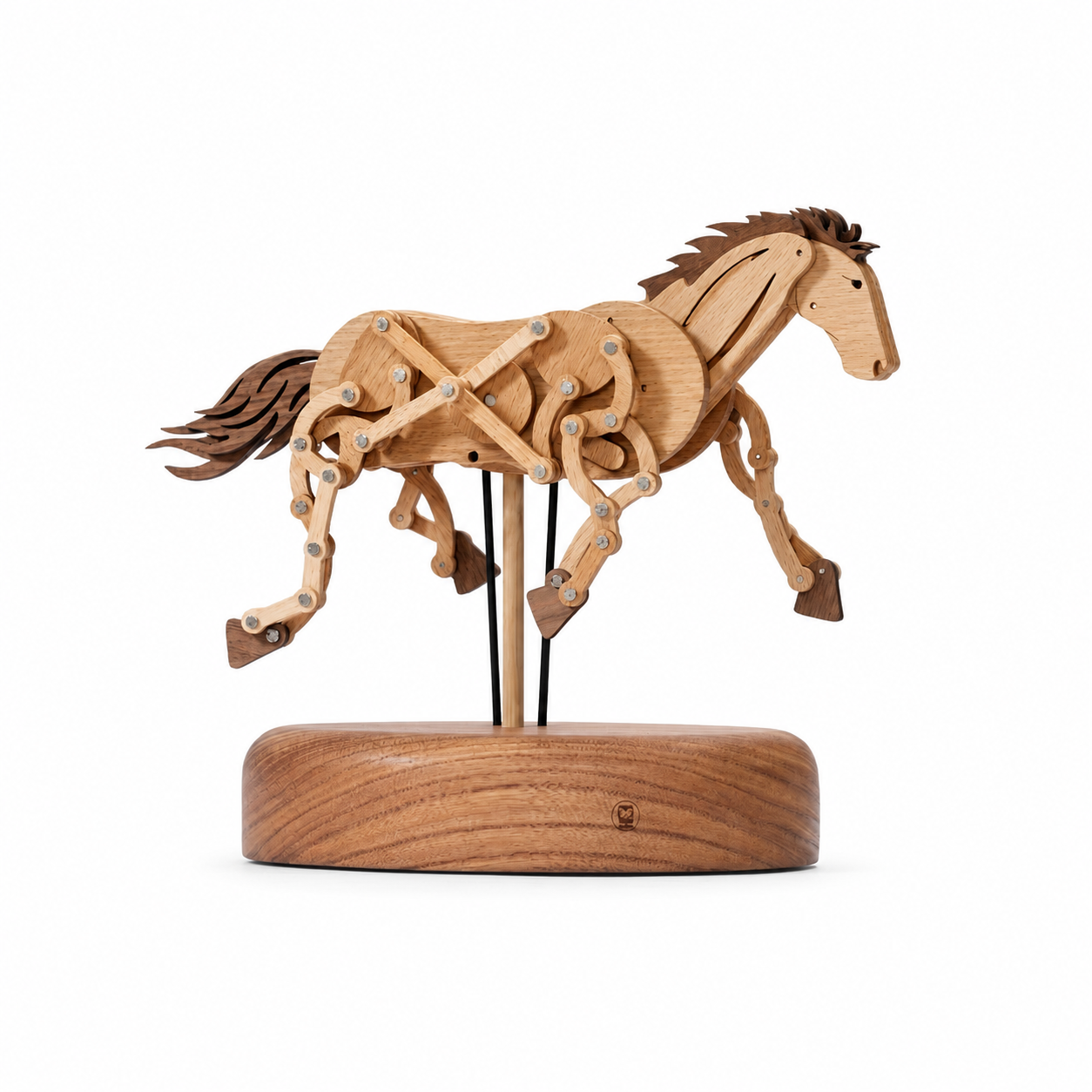 Wooden Automata Galloping Horse
