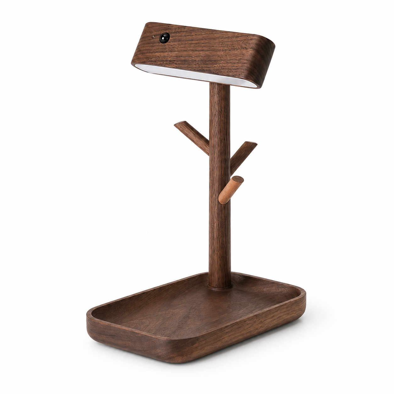 Motion Sensor Tray Lamp-Black Walnut