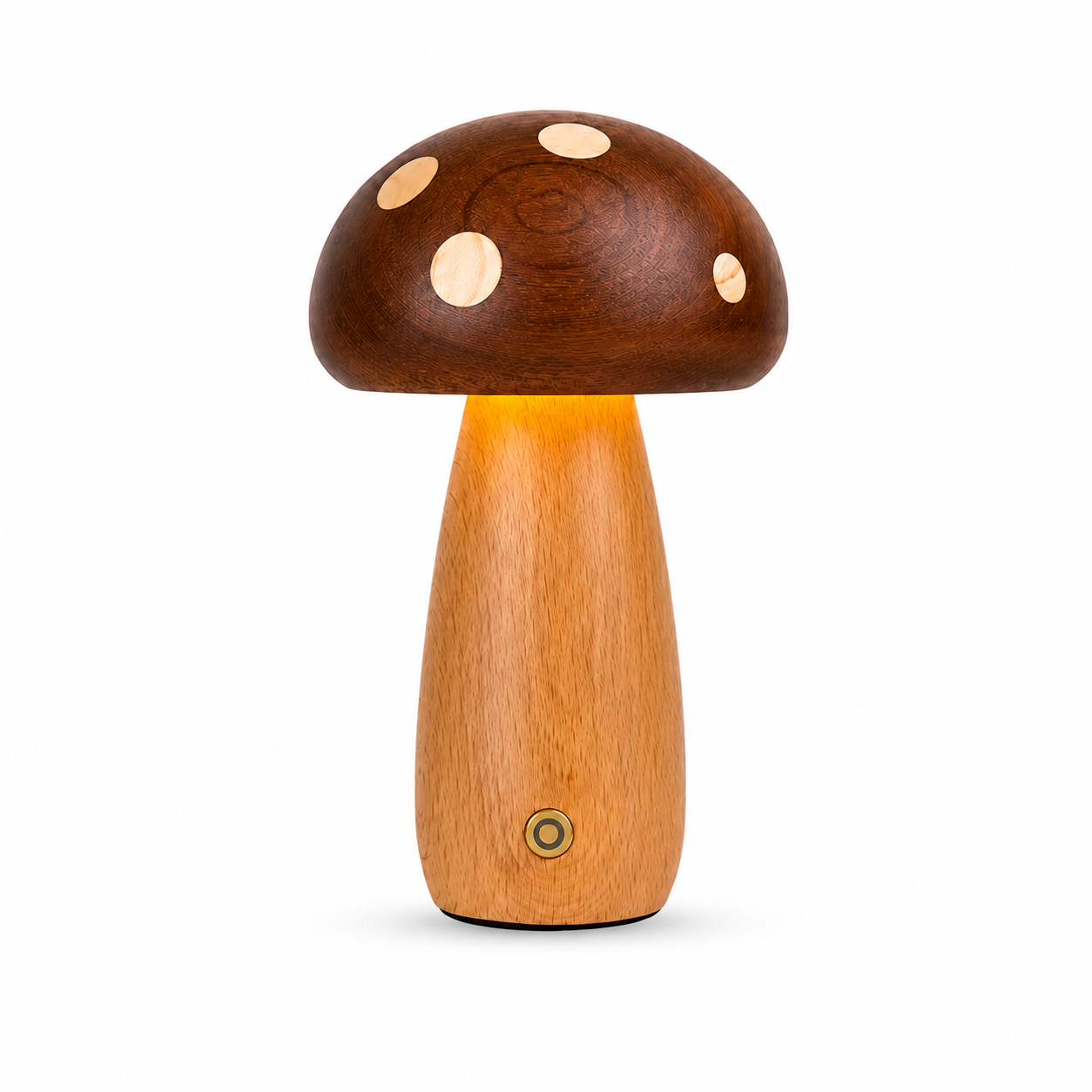 Wooden Mushroom Lamp--Large Size