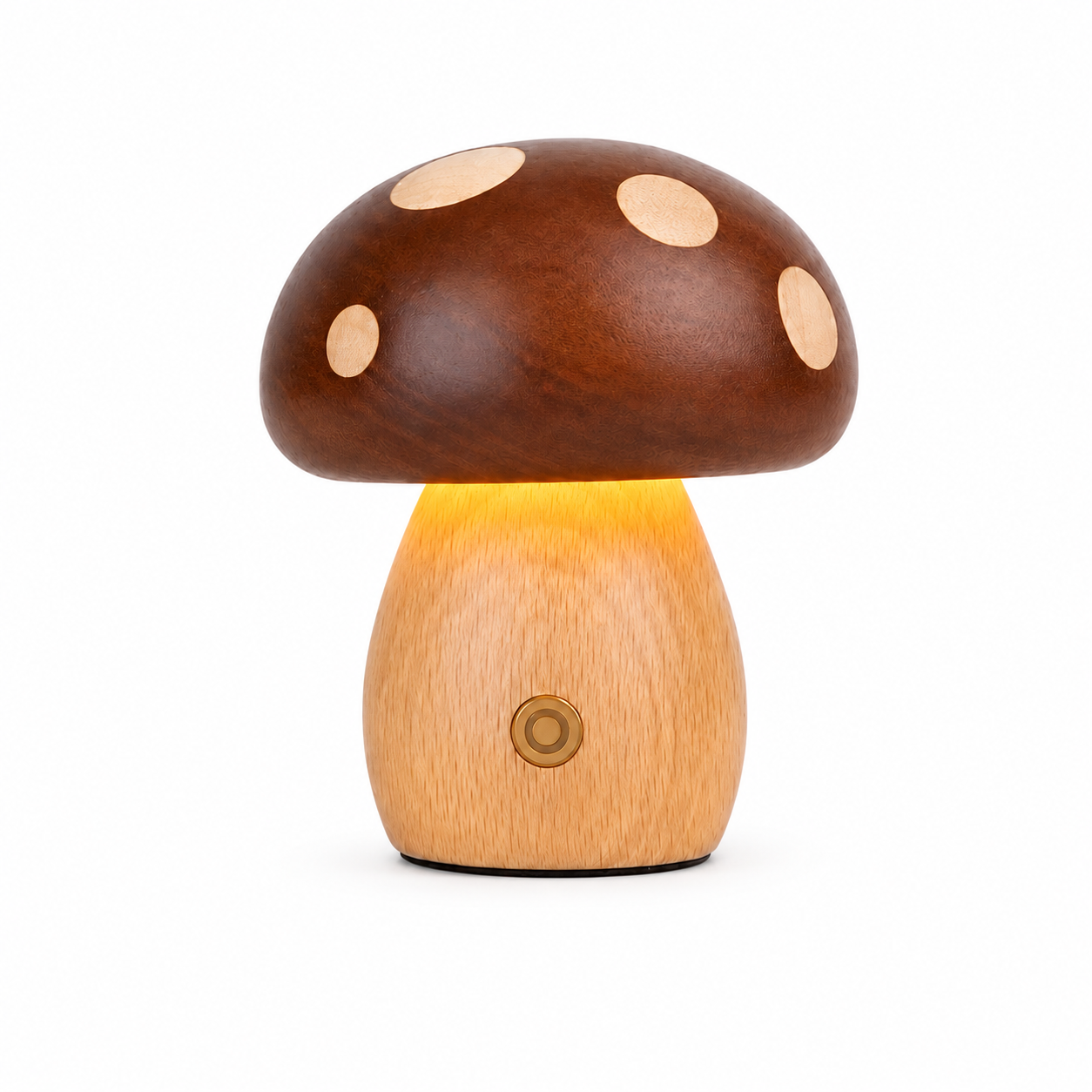 Wooden Mushroom Lamp--Small Size