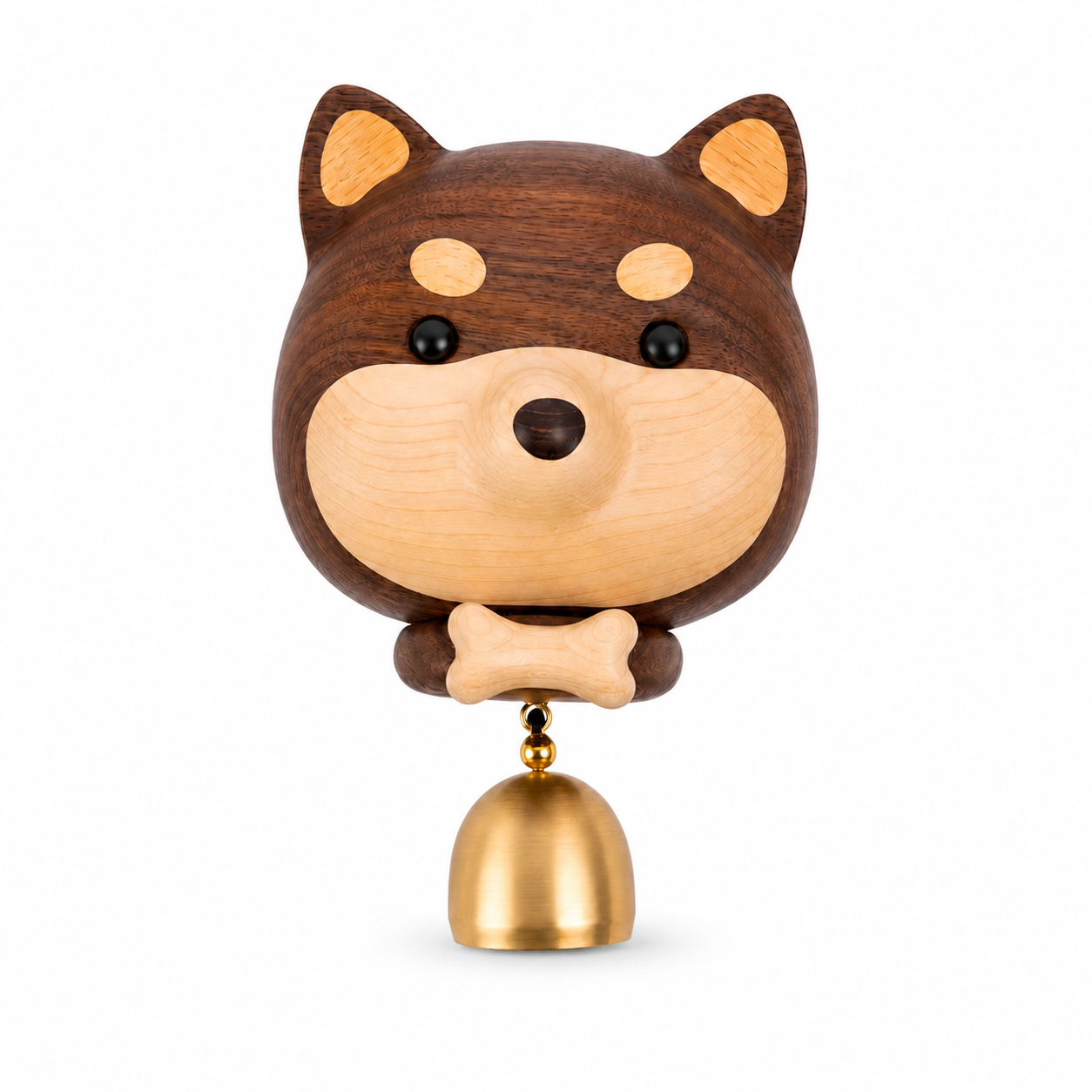 Wooden Shiba Doorbell