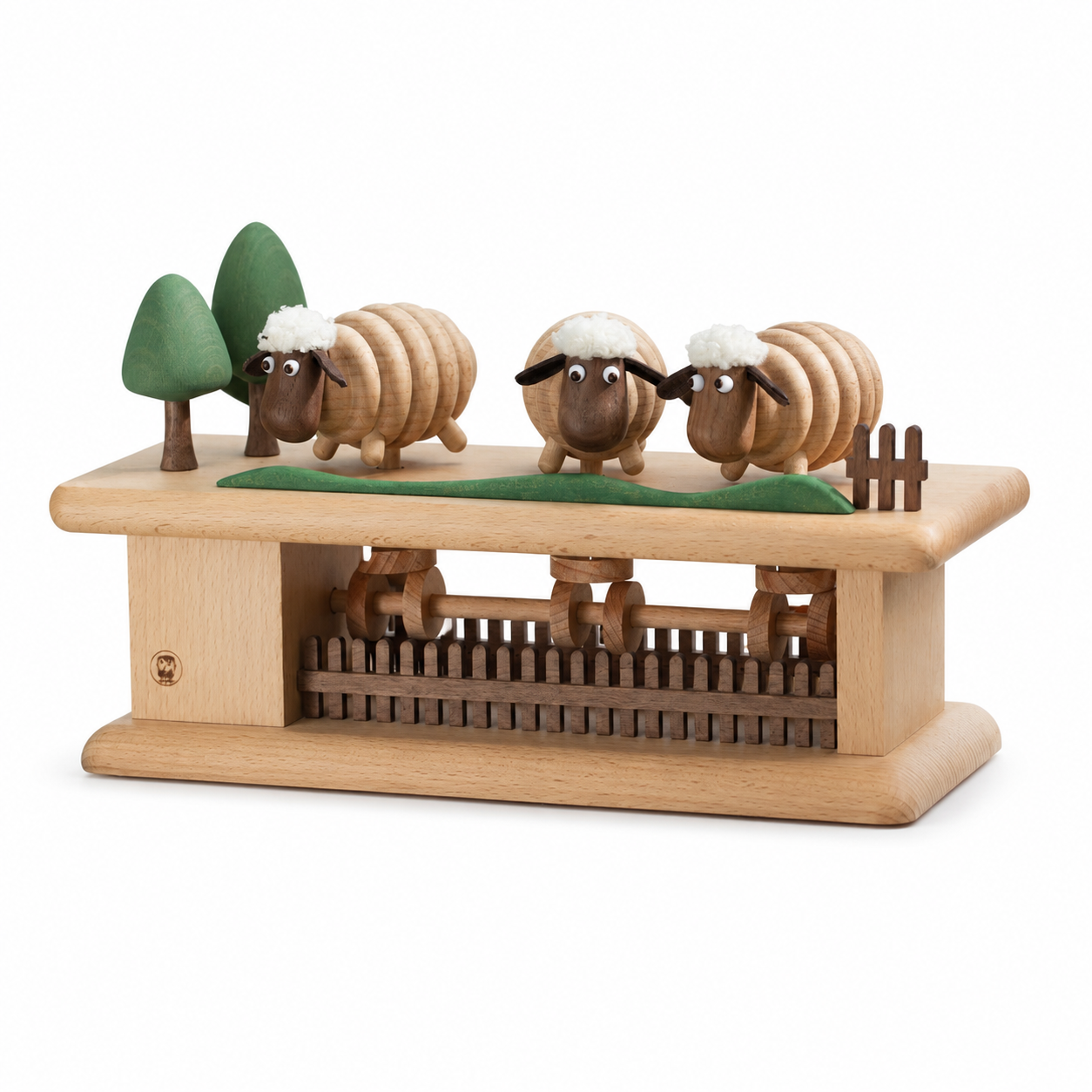 Wooden Automata Sheep Meadow