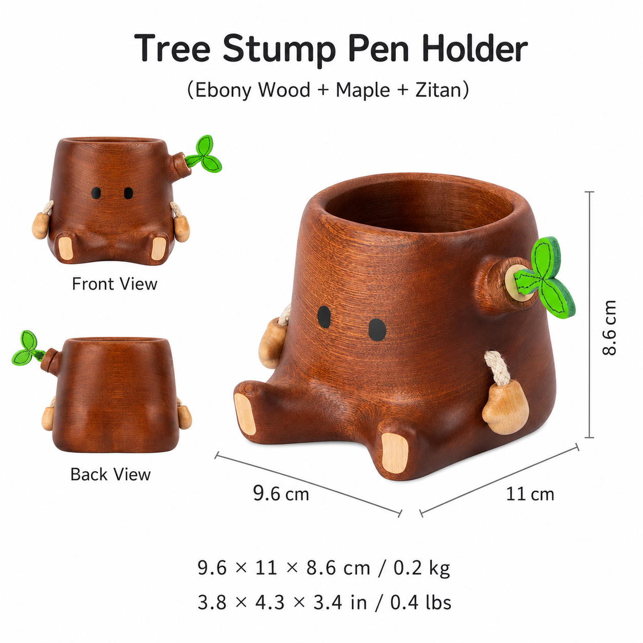 CRAFTSMM | Tree Stump Pen Holder
