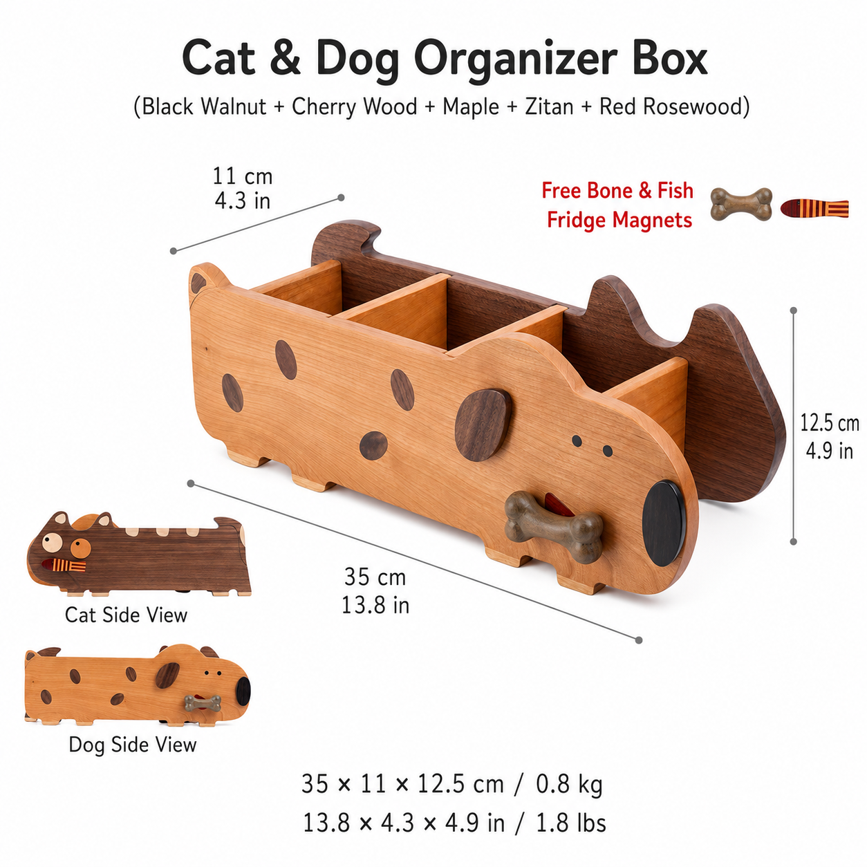 CRAFTSMM | Cat & Dog Organizer Box