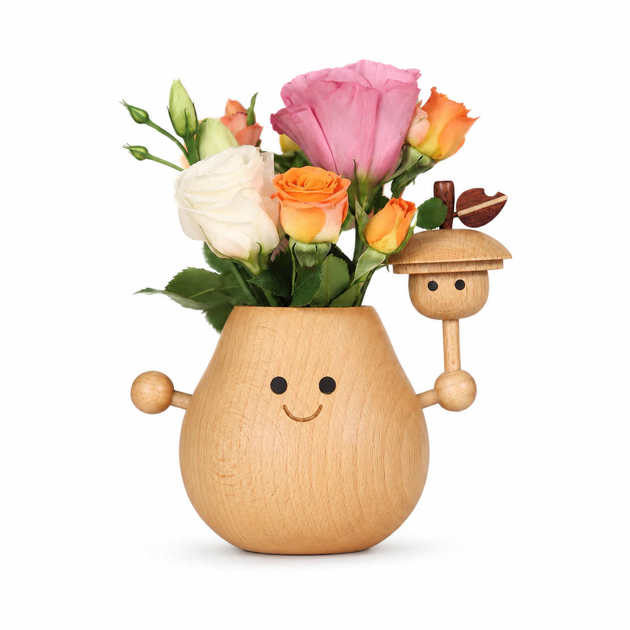 CRAFTSMM | Hugging Pear Wooden Vase