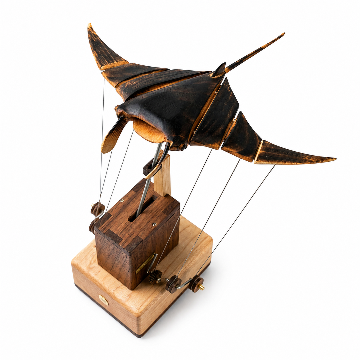 Wooden Automata Manta Ray