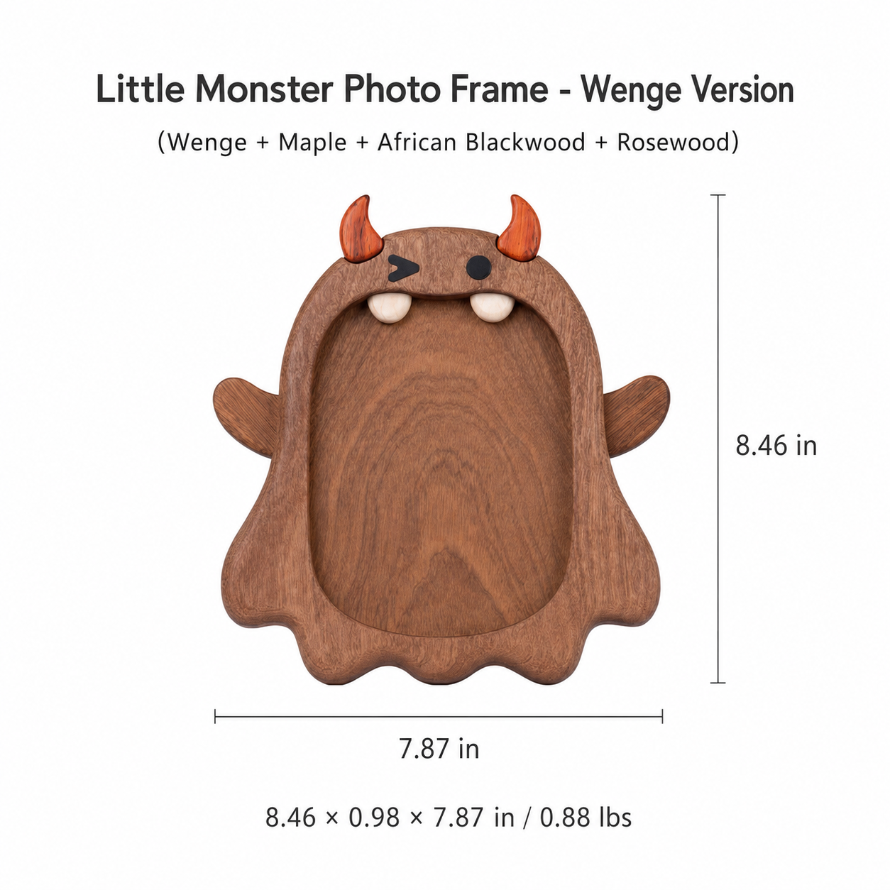 CRAFTSMM｜ Little Monster Photo Frame - Wenge Wood
