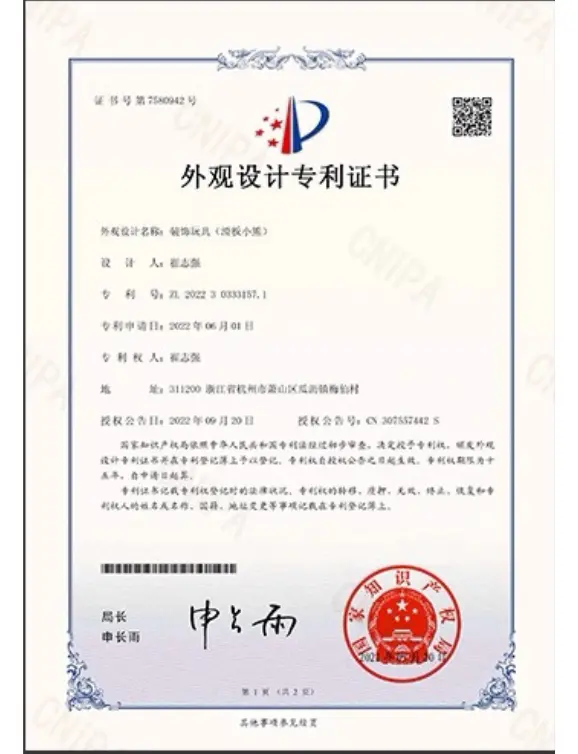 CRAFTSMM patent and certificate 3
