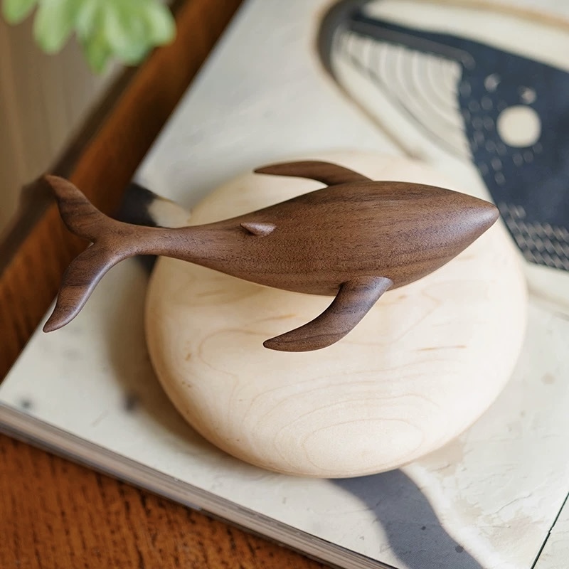 Magnetic Levitation Wooden Whale