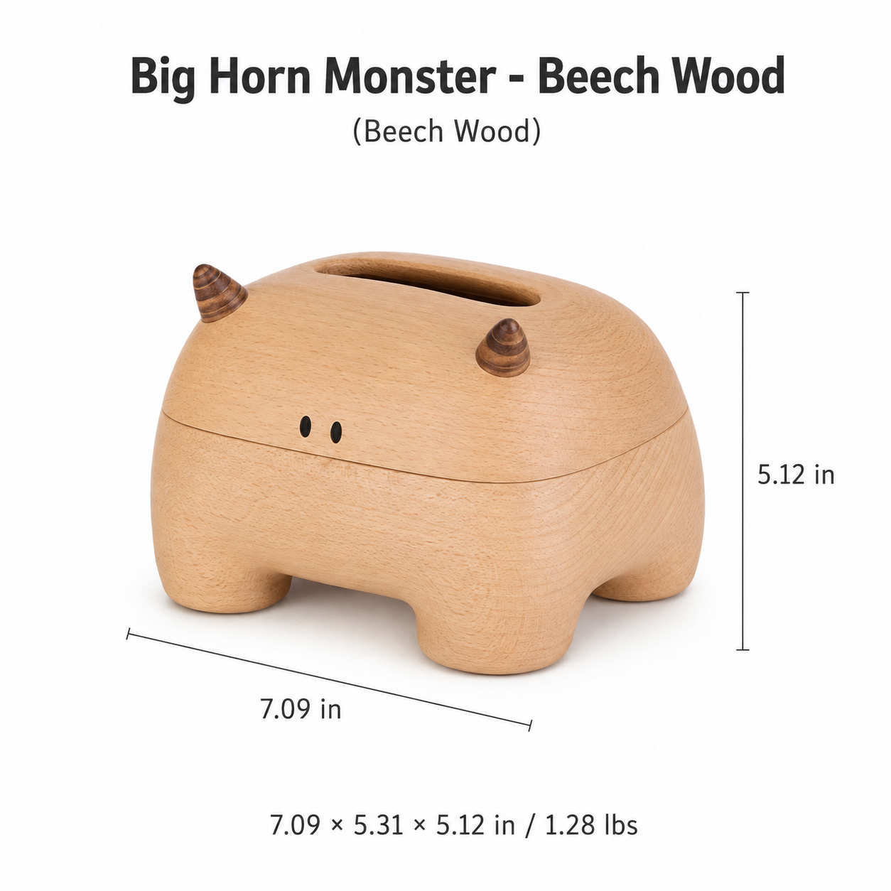 CRAFTSMM | Big Horn Monster - Beech Wood