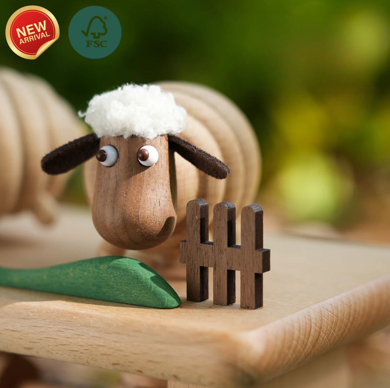 Wooden Automata Sheep Meadow