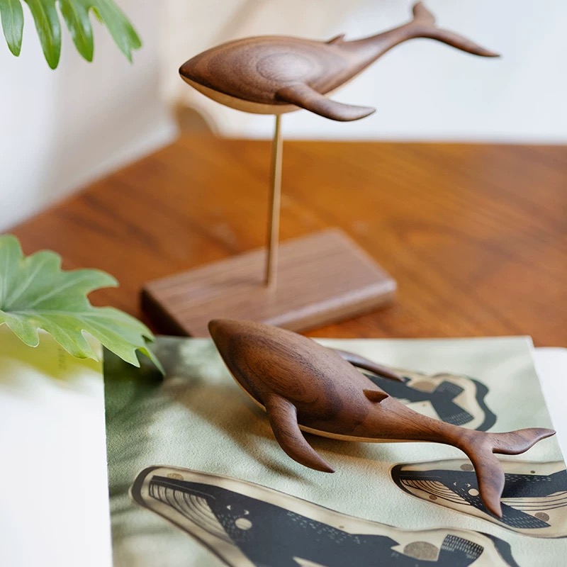 Magnetic Levitation Wooden Whale