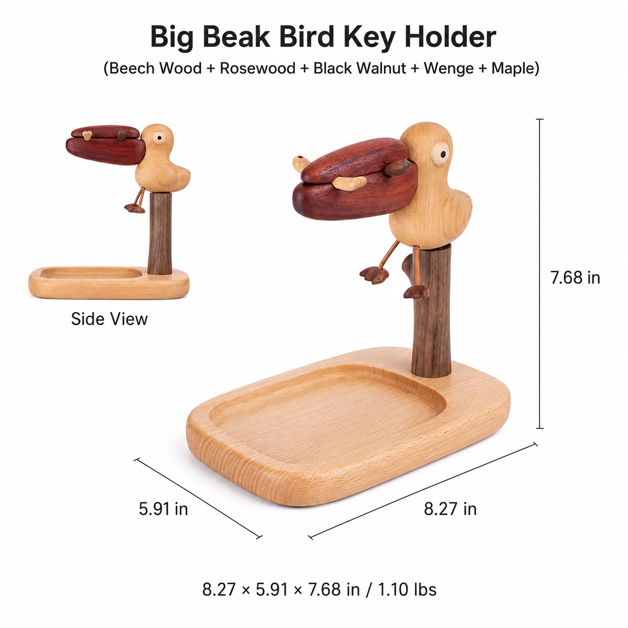CRAFTSMM | Big Beak Bird Key Holder