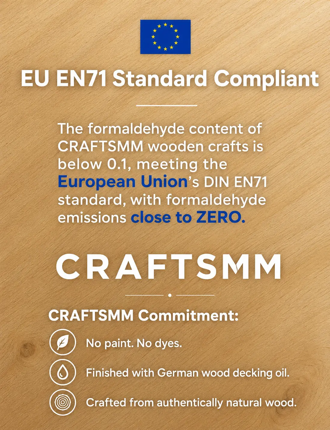 CRAFTSMM EU EN71 standard compliant certificate