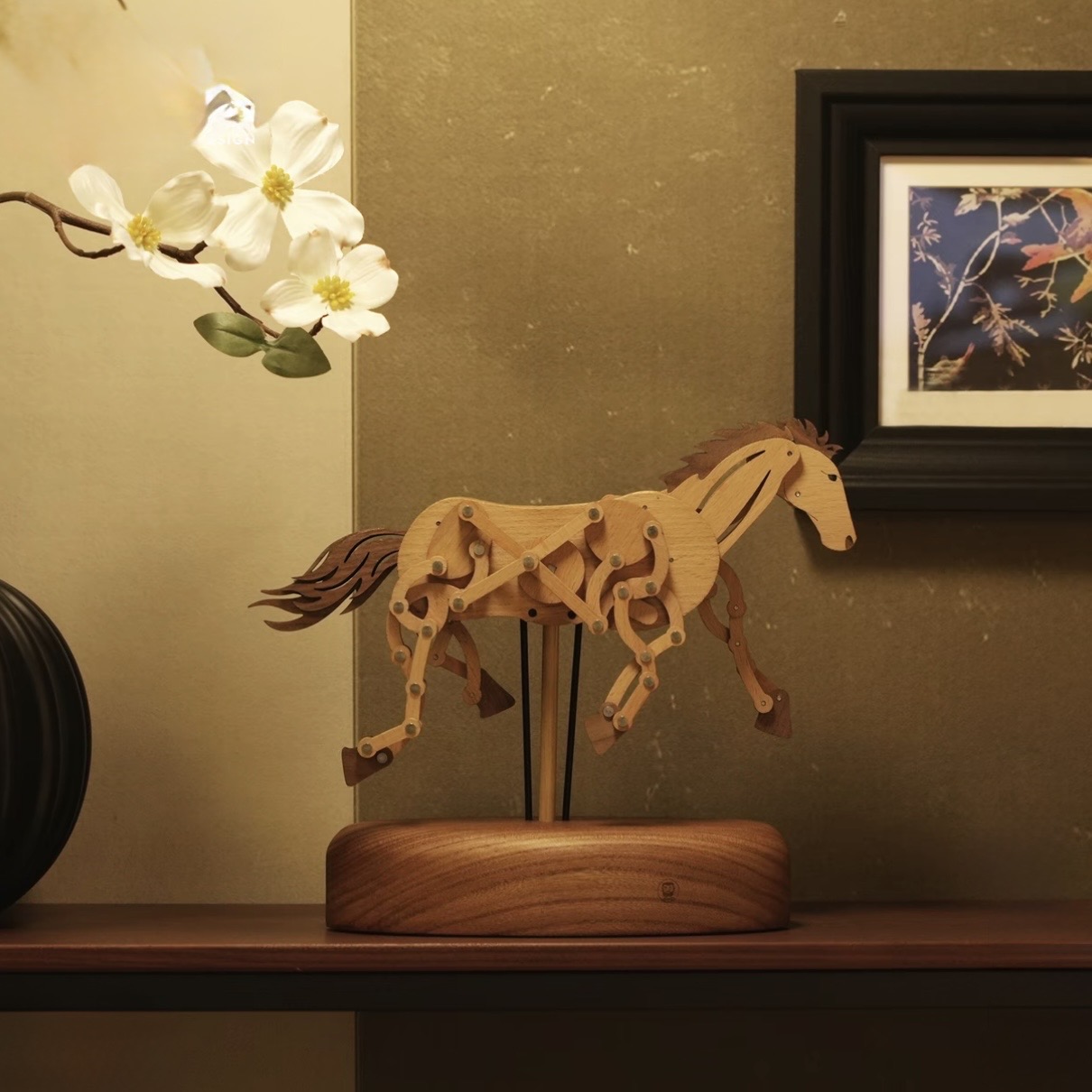 Wooden Automata Galloping Horse