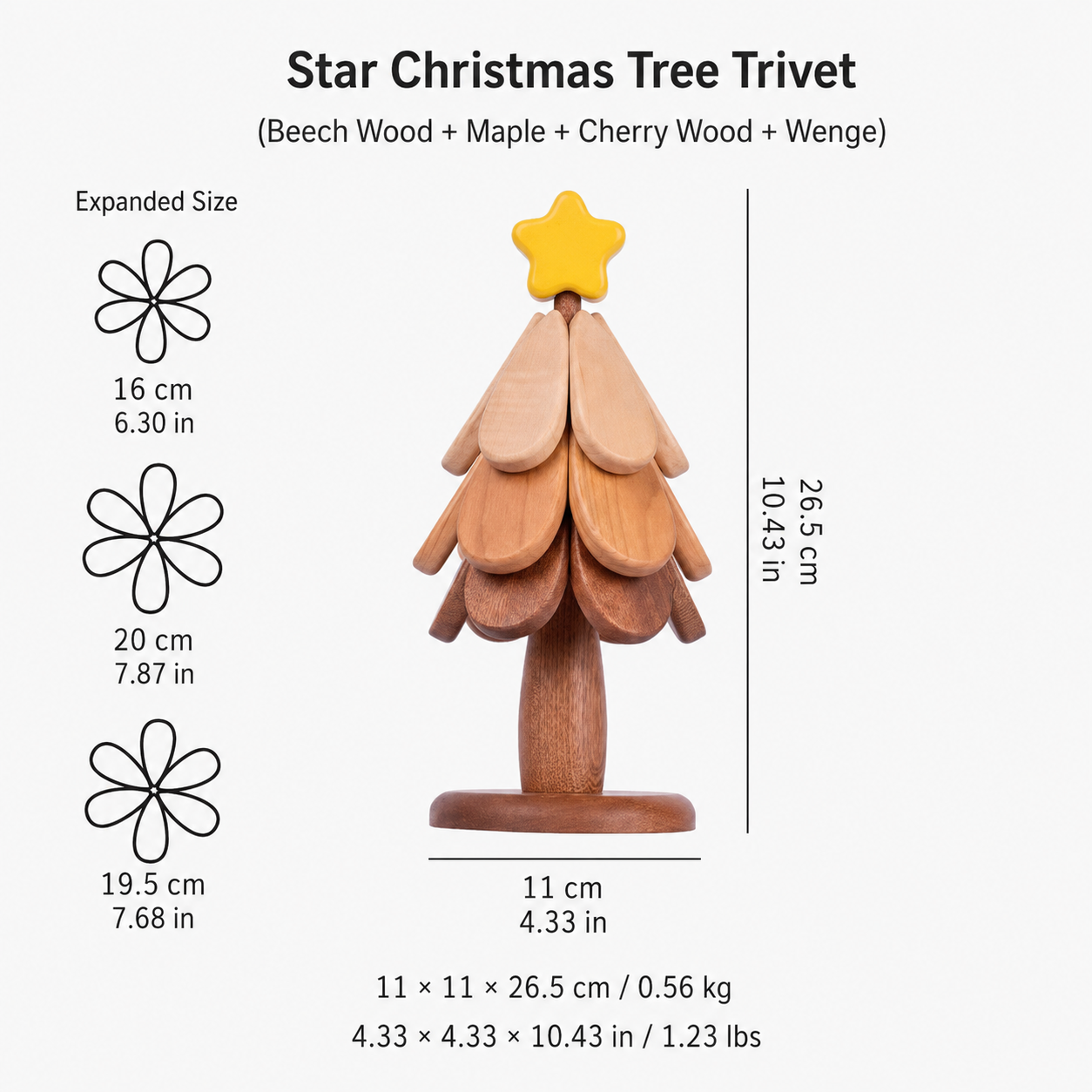CRAFTSMM | Star Christmas Tree Trivet