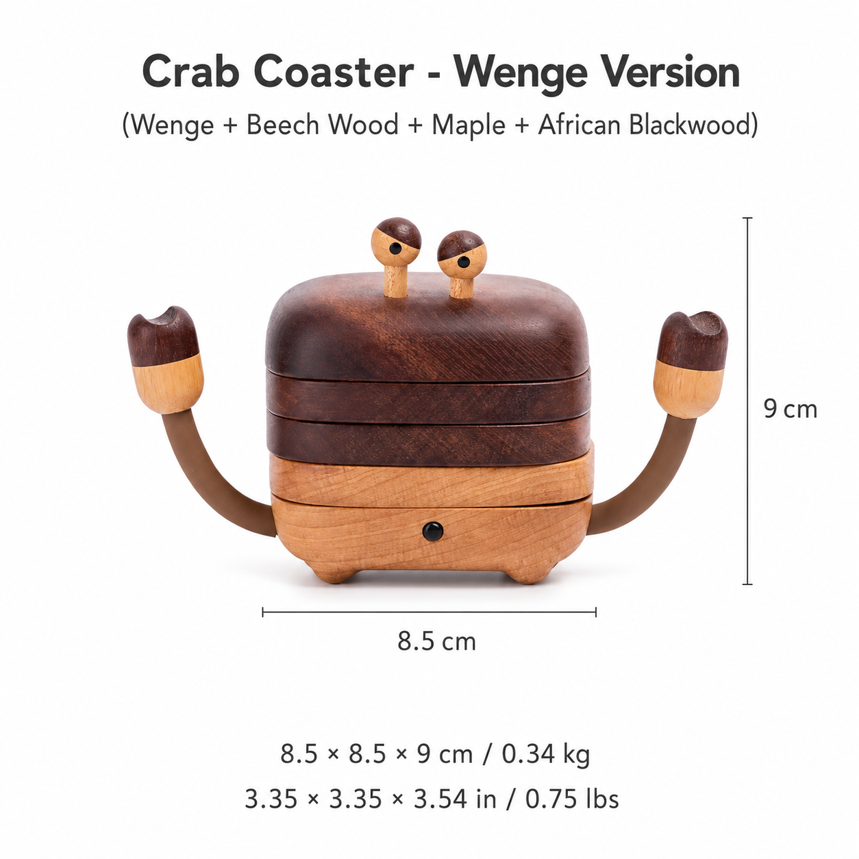 CRAFTSMM | Crab Coaster - Wenge Wood