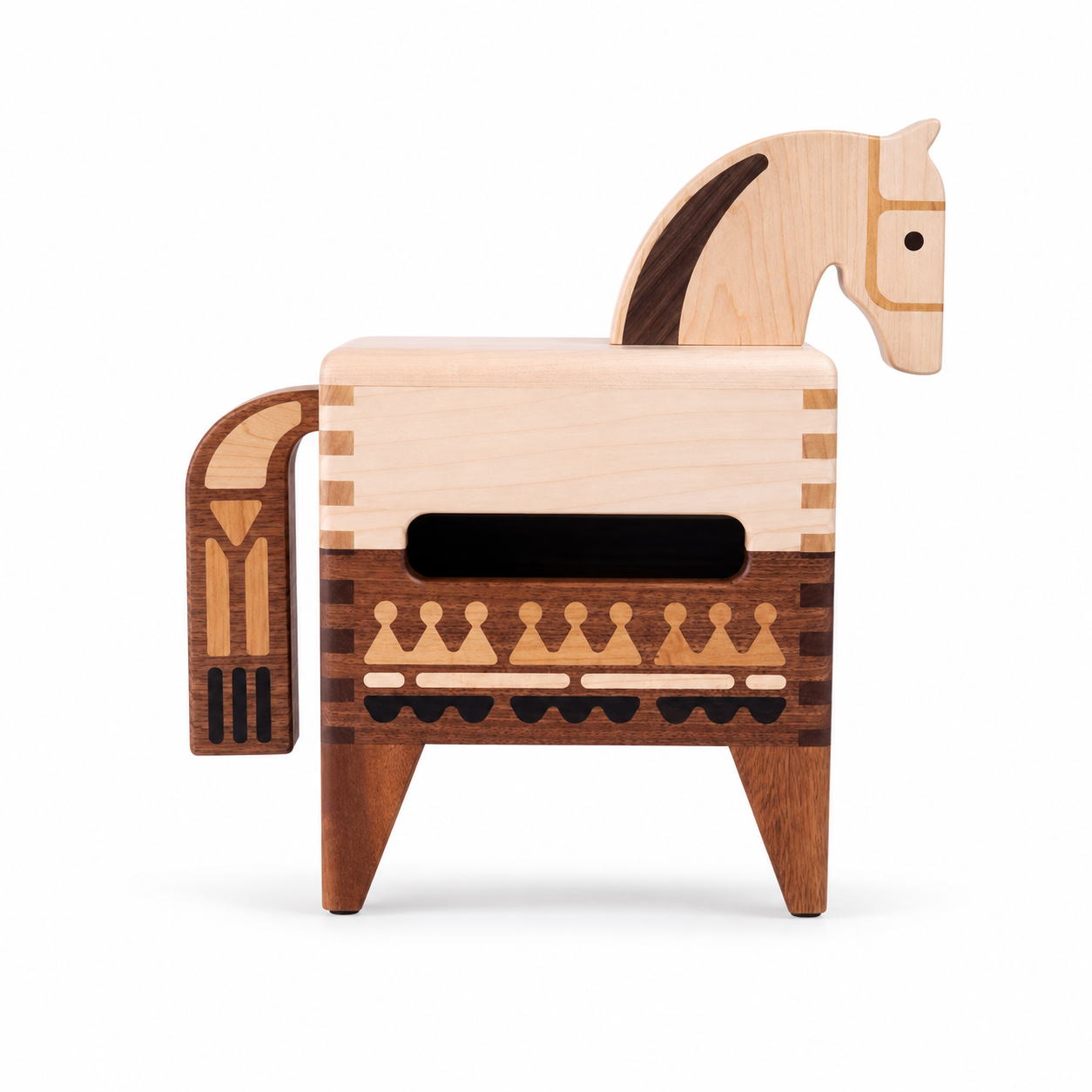 CRAFTSMM | Wooden Horse Tissue Box